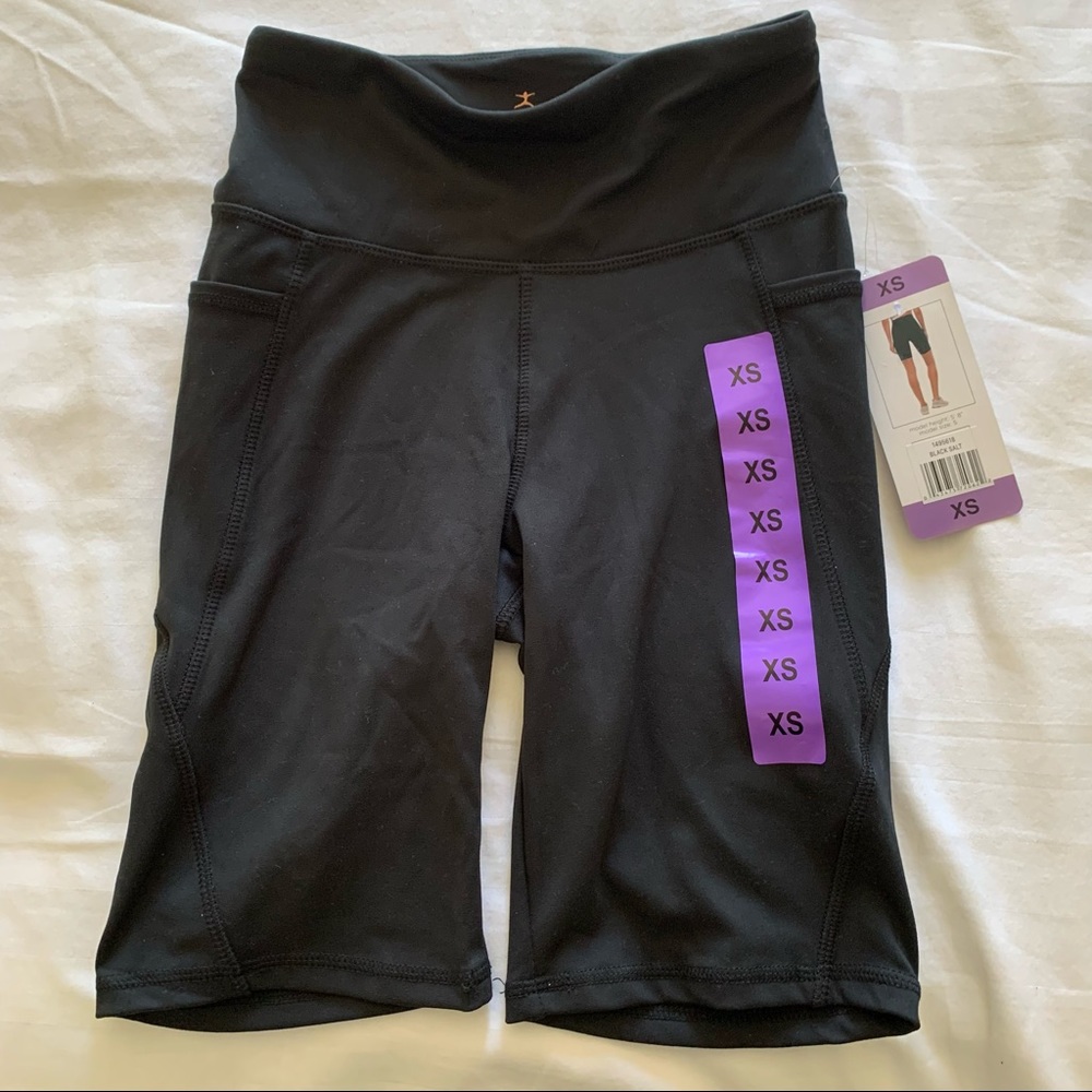 Danskin high waisted Black Salt Bike Shorts XS